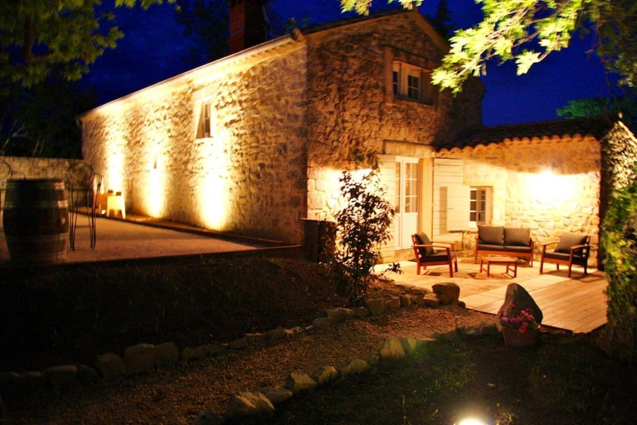 Villa Charmante A Lussan Avec Piscine Privee Et Jardin Closa Exterior photo